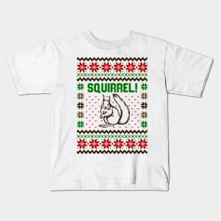 Squirrel Attacks The Griswold Family Ugly Sweater Kids T-Shirt